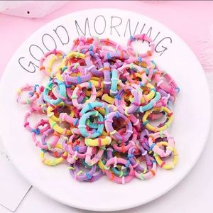 Children Safe Elastic Hair Bands Ponytail Holder